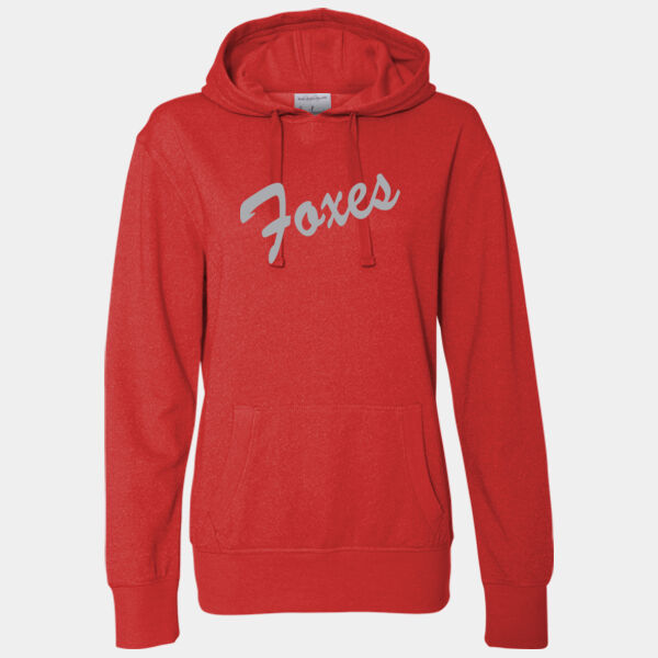 ***GLITTER ITEM*** J. AMERICA - WOMEN’S GLITTER FRENCH TERRY HOODED SWEATSHIRT Thumbnail