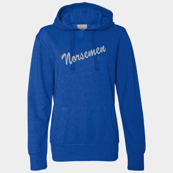 ***GLITTER ITEM*** J. AMERICA - WOMEN’S GLITTER FRENCH TERRY HOODED SWEATSHIRT Thumbnail